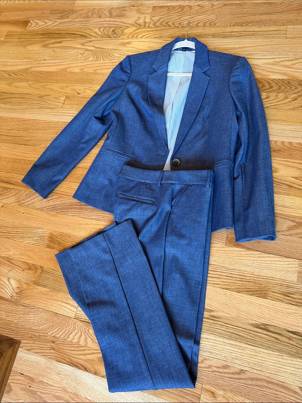 Express Women's Blue Blazer & Trousers Suit